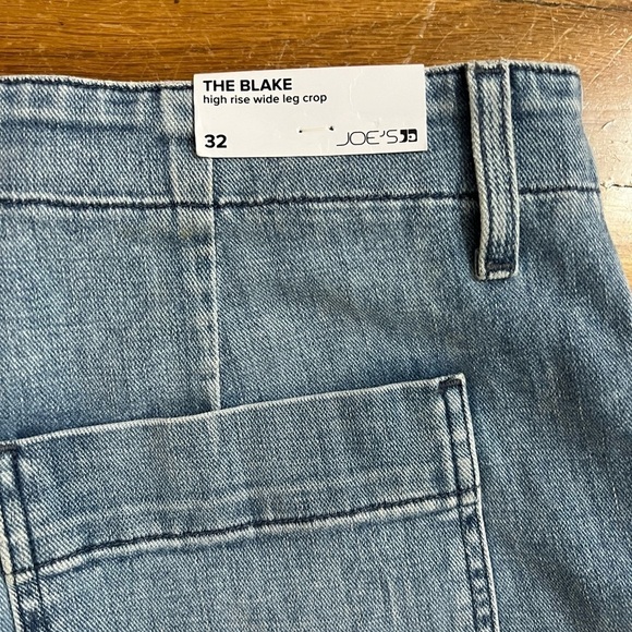 Joe's Jeans Womens mom Jeans Blue Size 32 High-Rise Wide-Leg Stretch $198 357 - Picture 3 of 11